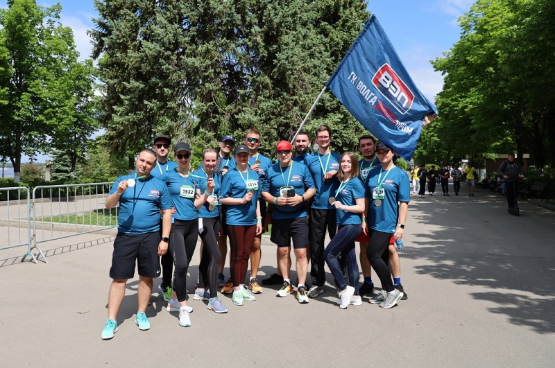 Сотрудники ГК Волгаэнергопром приняли участие в забеге «Зеленый Марафон» от Сбербанка
